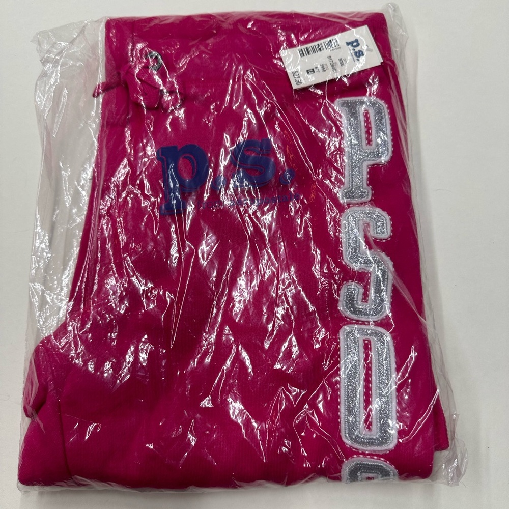 NWT P. S. Girls P. S. from Aeropostale sweatpants pants pink Size 14 10
